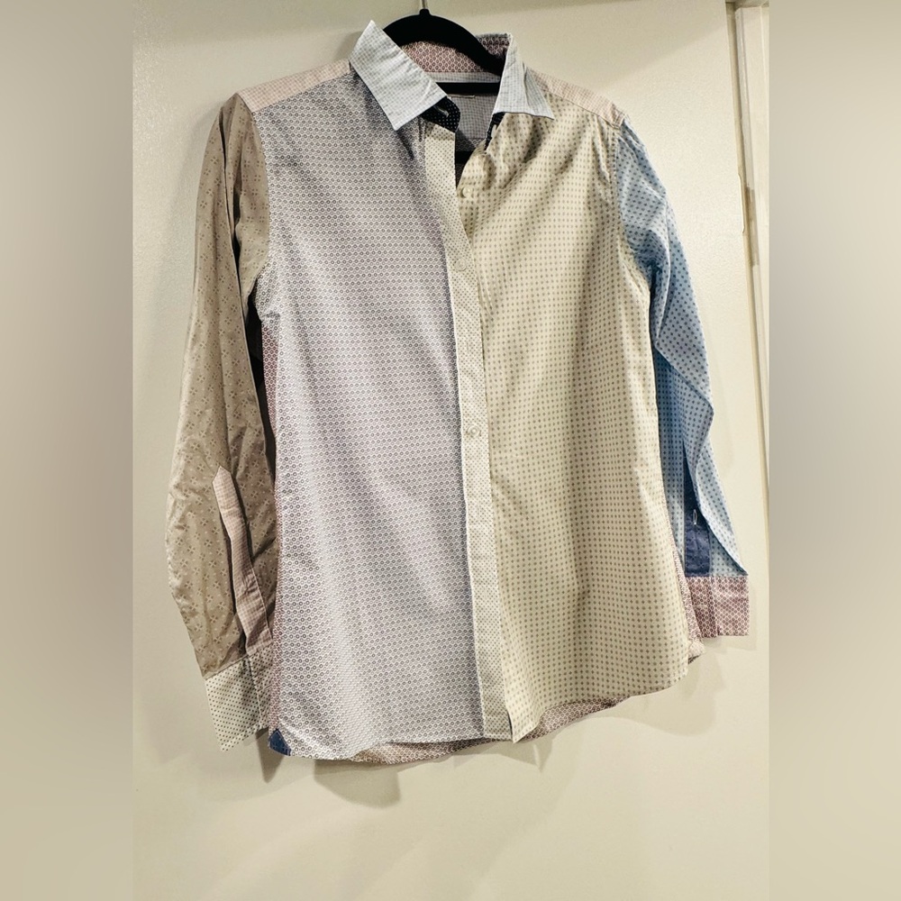 Ines de La Fressange for Uniqlo patchwork shirt, good condition size S